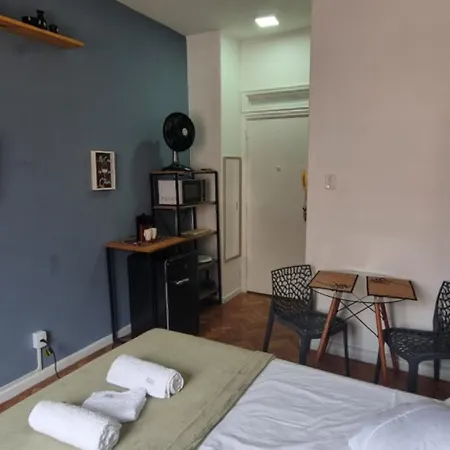 Residencial Melita, studio com AC, perto da praia-3